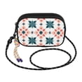 thumbnail image 2 of FORMRS Mini Crossbody Bag for Women Adjustable Rope Shoulder Casual Phone Purse, Flowers Geometric Pattern, 2 of 7