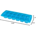 thumbnail image 3 of 4-Pack Stackable Ice Cube Trays, 12-Cube Each, Blue & White – Dependable Industries Inc. Essentials, 3 of 9