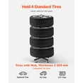 thumbnail image 2 of VEVOR Tire Rack for 4 Tires with Rim Mobile Tyre Stand Fit up to 225mm Wide Tire, 2 of 9