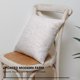thumbnail image 5 of Deconovo Linen Look Throw Pillow Covers for Sofa Couch Invisible Zipper Navy Blue No Pillow Insert Set of 2, Light Flax, 20x20 Inch, 5 of 8
