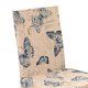 thumbnail image 4 of Funda para silla de comedor Zulema Fundas para sillas elástica con decoración de mariposas, 4 of 5