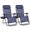 Blue, variant on 2-Pack Zero Gravity Lounge Chairs, Folding Adjustable Recliners with Pillow & Cup Holder for Outdoor Patio, Pool, Beach, Blue