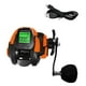 thumbnail image 1 of Carrete de pesca electrónico resistente al agua con freno de 10 kg y sistema de alerta inteligente. Mano derecha naranja, 1 of 9