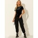 thumbnail image 3 of Día de San Patricio Camiseta Terciopelo Sólida Casual De Manga Corta Con Cuello Redondo Para Mujer Negro M, 3 of 6