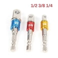 thumbnail image 5 of Impact Drill Socket Adapter 1/4 3/8 1/2 Inch Nut Driver Sockets Hex Shank Extension For Screwdriver Handle Tool, 5 of 5