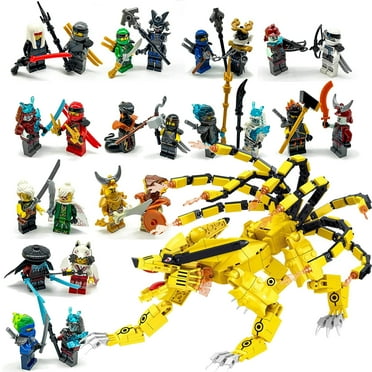 SWASOME Ninjago Collectible Interlocking Block Building Sets, 1.8 in, 24 pieces