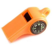 065068 Sportsman's Whistle with Compass and Temp Gauge, Orange