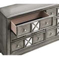 thumbnail image 4 of Glory Furniture Albany 6-Drawer Farmhouse Wood Veneer Dresser in Washed Gray, 4 of 5