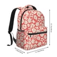 thumbnail image 2 of Fotbe Beige Flowers Pattern Casual Backpack for School, Travel, and Outdoor Activities - Durable, Lightweight, and Comfortable, 2 of 5