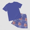 thumbnail image 7 of HCNTES Toddler Baby Boys Girls Independence Day Outfits Set Spring Summer Short Sleeve Shirt and Pants Set 2T 3T 4T 5T 6T 7T 8T 9T Kids 2-piece Pajamas Sleepwear(F02-Blue,11-12 Years), 7 of 7