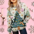 thumbnail image 2 of Girls Cute Christmas Hoodie Soft Long Sleeve Sweatshirt Warm Pullover Top Casual Kids Clothes Holiday Themed Outfit, 2 of 4