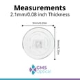 thumbnail image 4 of GMS Optical Round Screw-in Silicone Eyeglass Nose Pads for Glasses, Sunglasses, and Eye Wear - 9mm (5 Pair), 4 of 6