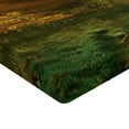 thumbnail image 2 of Ambesonne Landscape Fitted Sheet, Valley with Full Moon, Queen Size, Fern Green Cinnamon, 2 of 3
