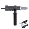 thumbnail image 1 of Trousse d'Outils pour Rivets et Perceuse, Adaptateur de Riveteuse Sans Fil avec Rotor Flexible, 4 Boulons, Haute Stabilité, pour Perceuses Électriques Standard, Acier Allié, 1 of 8