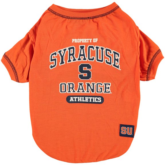 Pets First Collegiate Syracuse Orange Pet Dog T-Shirt in 5 Sizes - Small