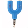 thumbnail image 3 of Adaptador divisor en U de 2 vías para auriculares con conector de audio estéreo de 3,5 mm, 3 of 6