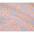 thumbnail image 4 of oneOone Cotton Flex Fabric Raindrop & Clouds Nature Printed Fabric 1 Yard 40 Inch Wide, 4 of 4