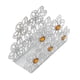 thumbnail image 1 of Ahueca hacia fuera el dispensador de papel del sostenedor de la servilleta del diseño de la flor para la decoración del banquete se describe Zulema Portapapel de servilletas de metal, 1 of 8