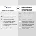 thumbnail image 6 of Delara GOTS Certified 100% Organic Cotton Check Reversible Print Duvet Cover and Sham Set of 2, King 108 "X92", Beige, 6 of 6