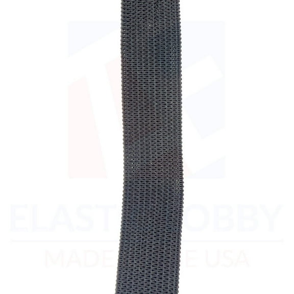 3/4" (19mm) Heavy Black Knitted Elastic - US Made - 5 yards