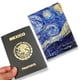thumbnail image 1 of Funda portapasaporte y visa, de piel sintética. Diseño: La noche estrellada y Almendro en Flor, Van Gogh. Mamá Pulpo Porta pasaporte, 1 of 4