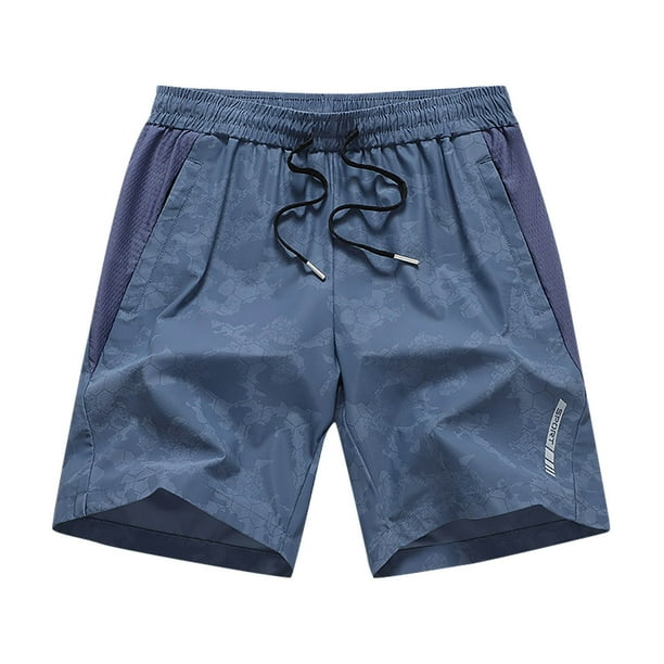 Pantalones Cortos Deportivos de los Hombres con Cordón de Bolsillo Cintura Elástica, Ligero Y Cómodo Pantalones Cortos de los Hombres Casual