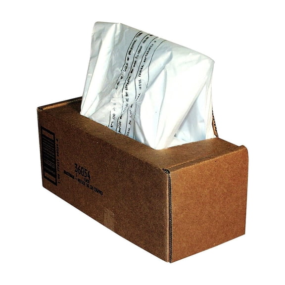 Fellowes Shredder Waste Bags, 14-20 gal Capacity, 50/Carton -FEL36054