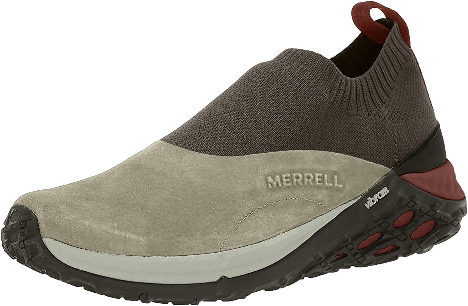 New Mens Merrell Grey Jungle Moc Xx Suede Shoes Slip On 