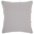 thumbnail image 2 of Mina Victory Life Styles Square Cotton Woven Diamonds Throw Pillow in Light Gray, 2 of 5