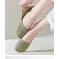 thumbnail image 5 of 6 pairs Thin No Show Socks (Women), Made of Ice Silk Surface on the Surface & Cotton on the Bottom（green）, 5 of 5