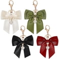 thumbnail image 1 of 4 llaveros con dijes de 4 colores: corazón, negro, rojo, blanco y verde, para mujer, llavero, bolso, decoración de coche, regalo, manualidades, accesorios., 1 of 6