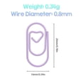 thumbnail image 4 of paper clip,Diy Craft Decoration Office Kids Clip Colors Decoration Cute Shaped 120pcs Heart In 4 Cute Paper Heart Office Decoration Heart Cute Paper Clip Paperclips In Decoration Document Note, 4 of 6