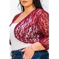 thumbnail image 5 of Women's Plus Size Casual Lace Bolero Cardigan, 5 of 6