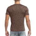 thumbnail image 4 of HAOMEILI Men's Casual Stretchy Slim Fit Short Sleeve Henley Shirt, 4 of 6