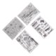 thumbnail image 3 of 4 Hojas de Sellos Transparentes Sellos Transparentes para álbumes de Recortes para Hacer Manualidades para Hacer álbumes de Recortes Manualidades para álbumes de Fotos Adornos, 3 of 8
