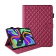 thumbnail image 3 of For Lenovo Tab M11 11.0 inch 2024 Release TB-330FU Case, Rhombus Pattern Multiple Viewing Angles Stand Slim Folio Cover (Red), 3 of 6