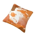 thumbnail image 3 of YFYANG Square Decorative Throw Pillow Case (Without Pillow Insert), Orange Watercolor Texture Bedroom Sofa Car Cushion Cover, 22"x22", 3 of 9