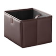 thumbnail image 3 of jinwen Foldable Back Seat Car Trash Bin Auto Storage Box Portable Garbage Container Brown, 3 of 9