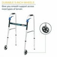 thumbnail image 5 of Drive Medical Trigger Release Folding Walker, Brushed Steel, 5 of 6
