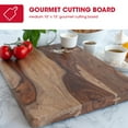 "Architec Gripperwood 10""x15"" Sheesham Wood Cutting Board for
