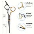 thumbnail image 6 of Professional Barber Shears - Hair Cutting Scissors Hair Thinning Scissors For Men, Women - Perfect For Hair Cutting And Trimming, 6 of 10