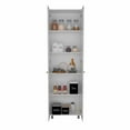 thumbnail image 6 of Baleare Pantry Cabinet, Five Interior Shelves, Four Legs White, 6 of 11