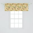 thumbnail image 2 of Vegetable Window Valance Pack of 2, Food Ingredient Cookbook Theme Spices Type of Dish Yummy Gourmet Kitchen Print, Rod Pocket Curtain Valances for Kitchen Bedroom, 54" X 18", Multicolor, by Ambesonne, 2 of 4