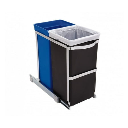 poubelle simplehuman recycling coulissante compartment dual rueducommerce redoute