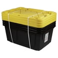 thumbnail image 5 of Office Depot® Brand by Greenmade® Professional Storage Totes, 23-Gallon, Black/Yellow, Pack Of 4 Totes, 5 of 9