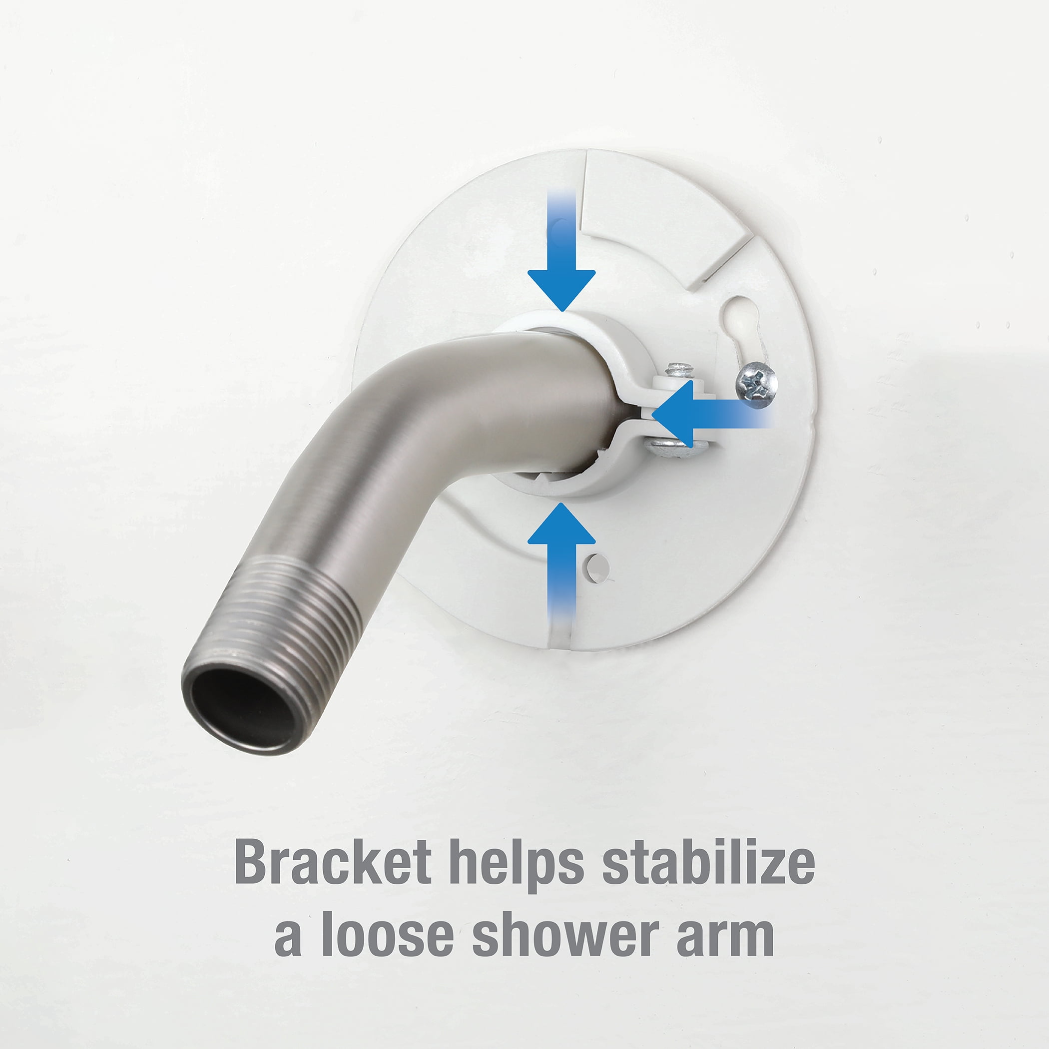 Danco Shower Arm Bracket Stabilizer Mount in Brushed Nickel (12006)