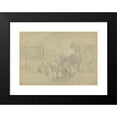 thumbnail image 2 of Sebastiano Conca 24x18 Black Modern Framed Museum Art Print Titled - A Bishop Blessing a King, 2 of 5