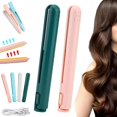 thumbnail image 1 of Ceramic Mini Hair Curler, Dual Glam Mini Dual Purpose Curling Iron, Dualglam Mini Curling Iron, for Travel Home, 1 of 8