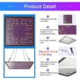 thumbnail image 5 of 2 Pack LED Grow Light Panel 200W Lamp for Indoor Plants, Full Spectrum with White Blue Red UV IR LEDs for 4x4ft Coverage Grow Tent Greenhouse Veg and Bloom Seedlings Hydroponics, 5 of 9
