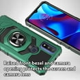 thumbnail image 2 of Cass Creations Case for Motorola G Power (2022), Motorola G Pure (2021), Advanced Armor Full Body Hybrid Shock Proof Bumper Protective Phone Cover - Green, 2 of 5